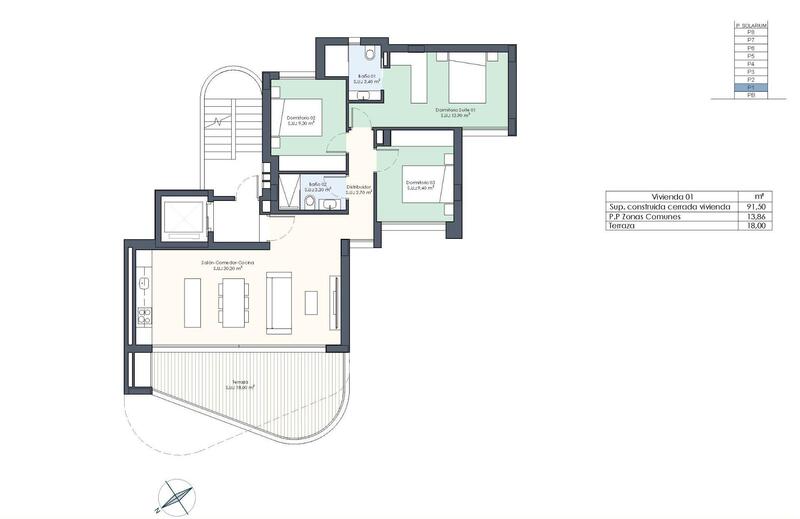 3 Cuarto Apartamento en venta