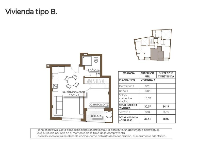 1 Cuarto Apartamento en venta