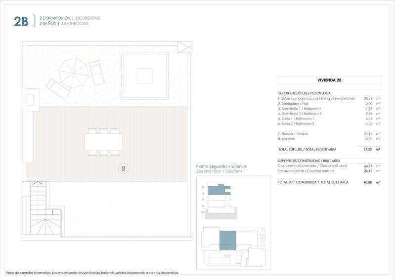 2 slaapkamer Appartement Te koop