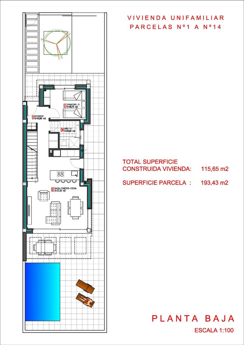 3 sovrum Villa till salu
