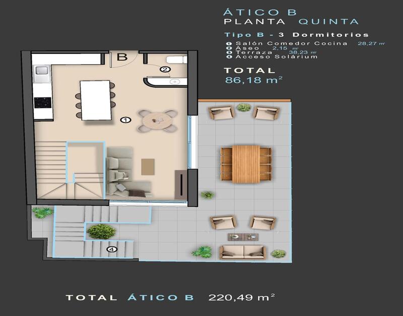3 Cuarto Apartamento en venta