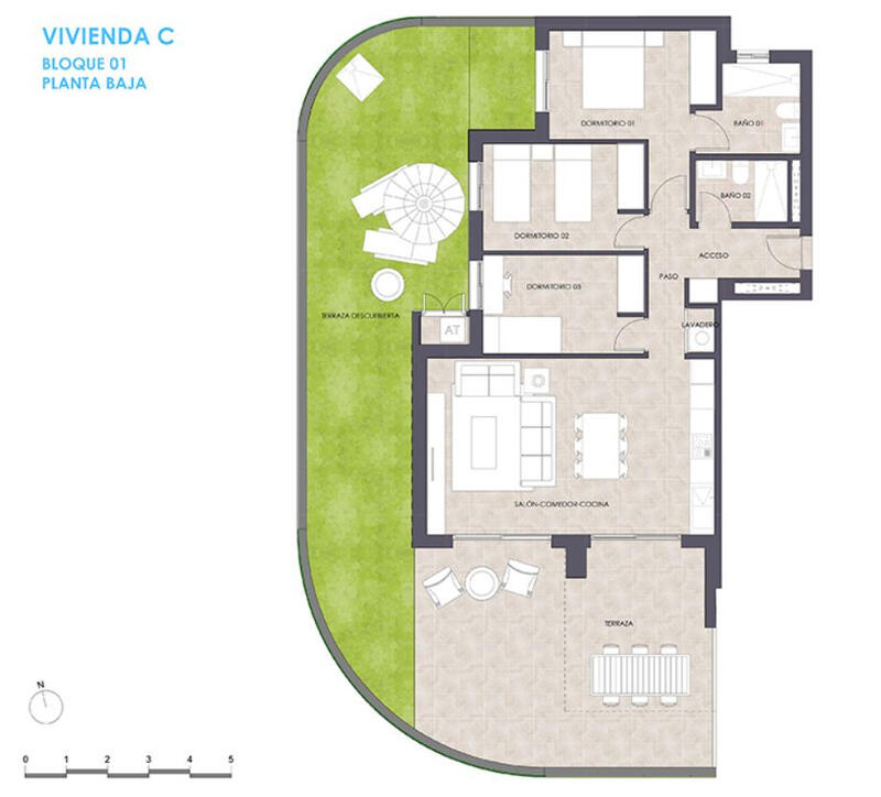3 Cuarto Apartamento en venta