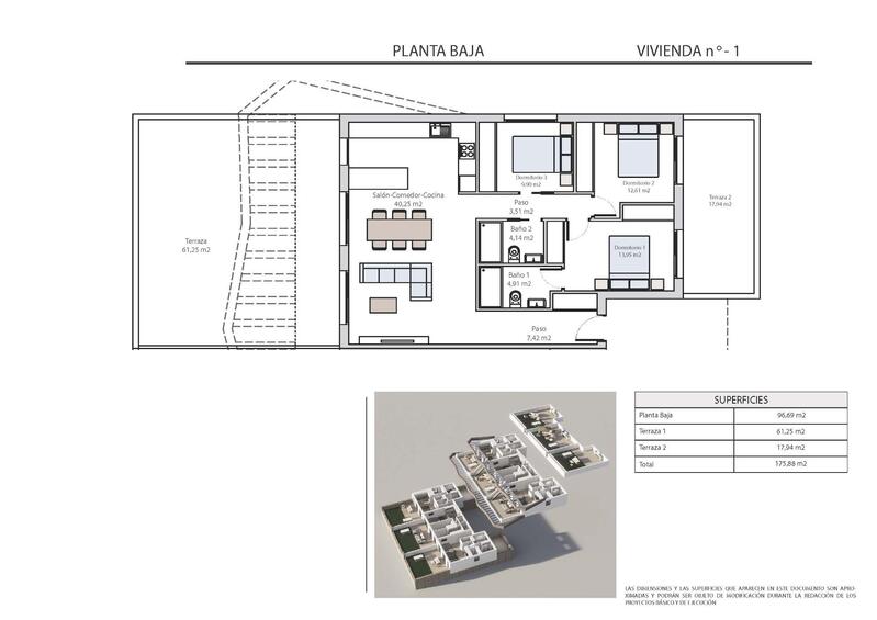 3 Schlafzimmer Appartement zu verkaufen