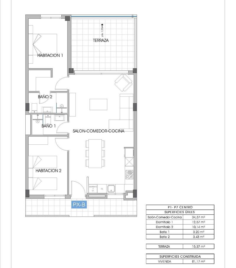 2 slaapkamer Appartement Te koop 2 slaapkamer Appartement Te koop