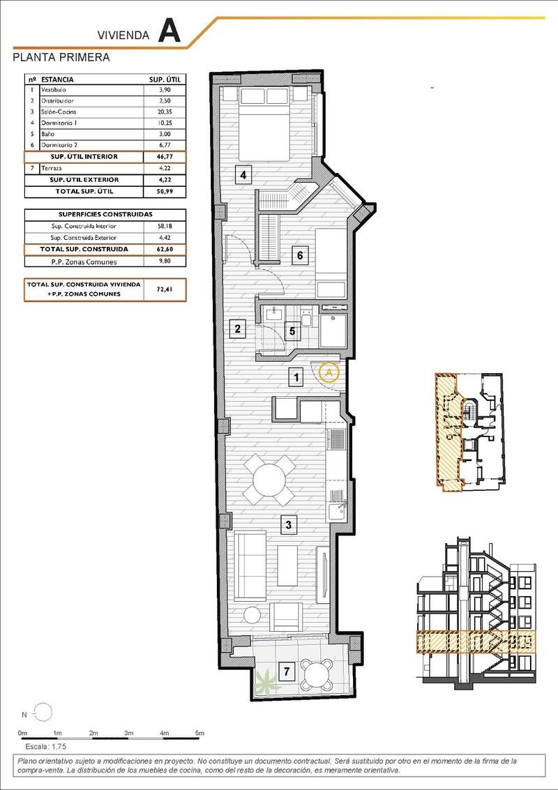 2 chambre Appartement à vendre