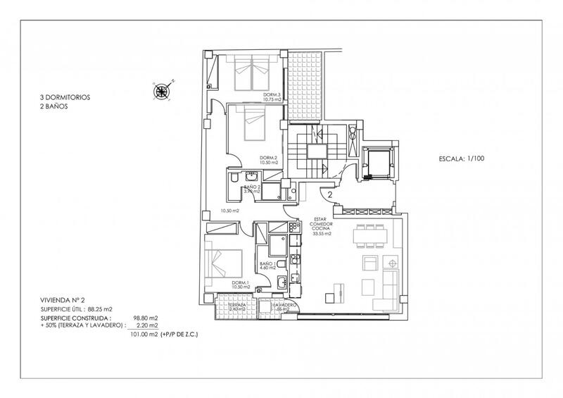 3 slaapkamer Appartement Te koop