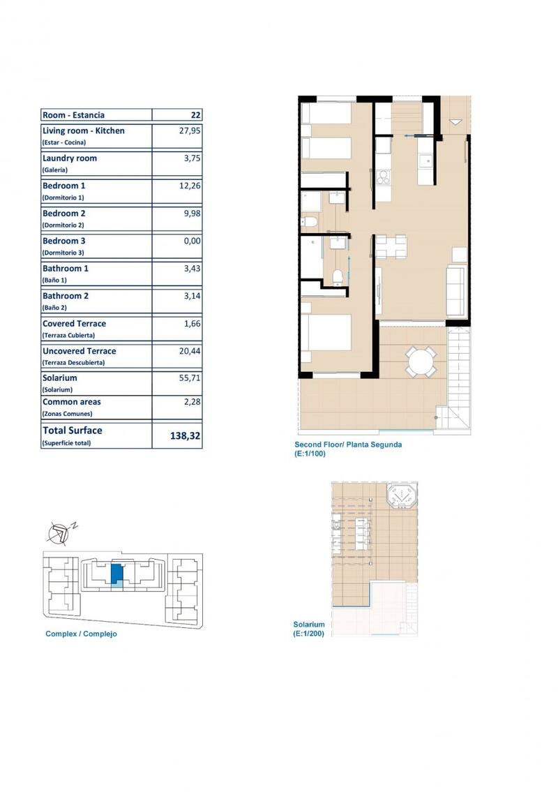 2 chambre Appartement à vendre