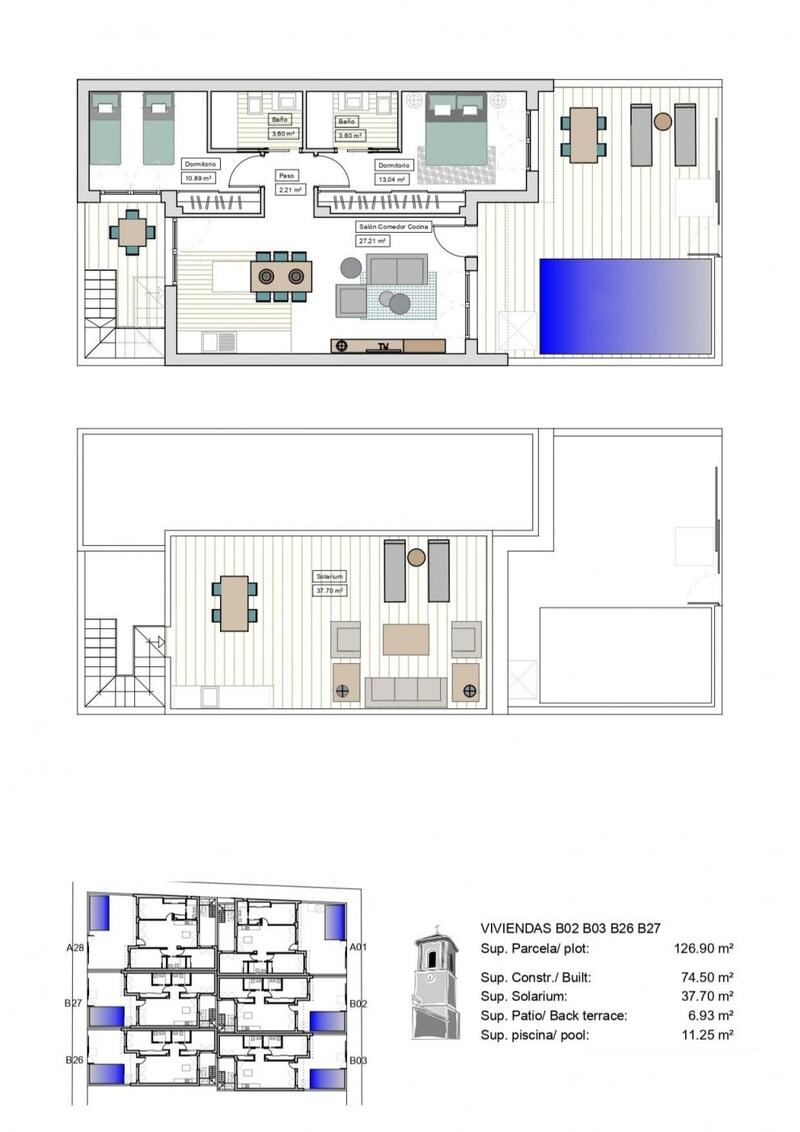 2 sovrum Duplex till salu
