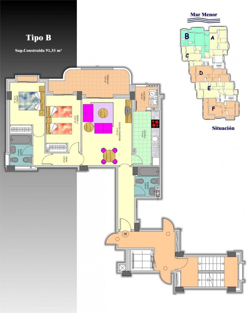 2 Cuarto Apartamento en venta
