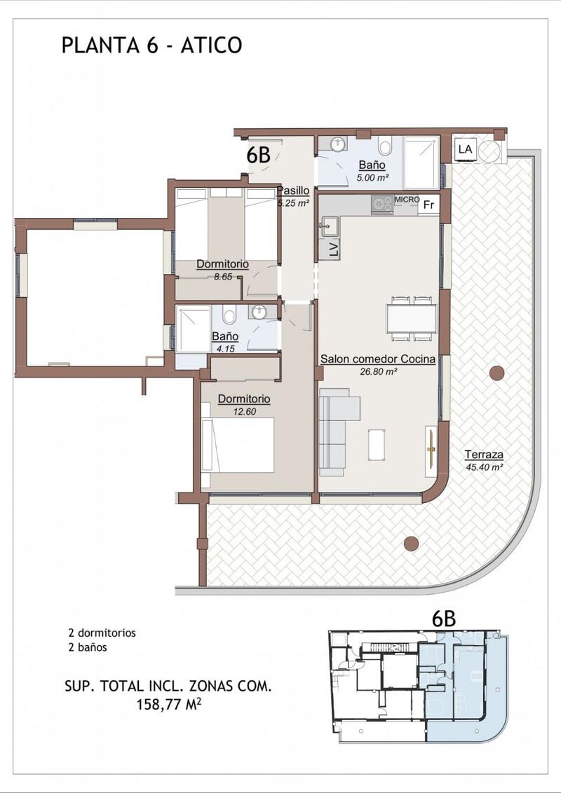 2 chambre Appartement à vendre