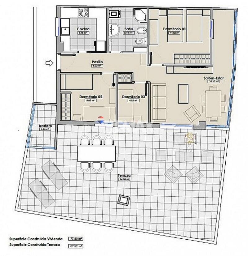 3 Cuarto Apartamento en venta 3 Cuarto Apartamento en venta
