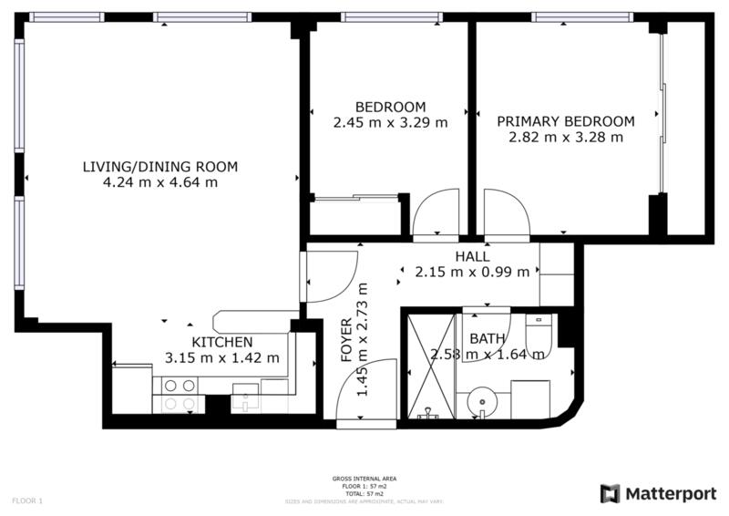 2 chambre Appartement à vendre