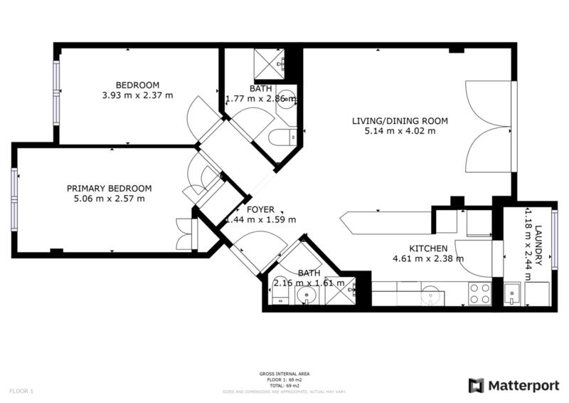 2 Cuarto Apartamento en venta