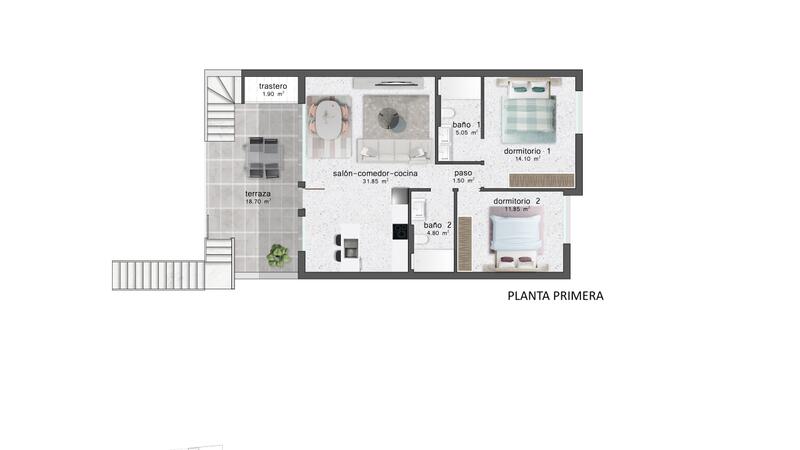 2 Cuarto Apartamento en venta