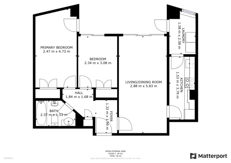 2 Cuarto Apartamento en venta