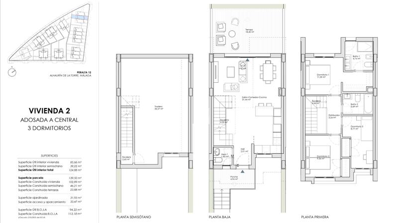 3 Schlafzimmer Stadthaus zu verkaufen