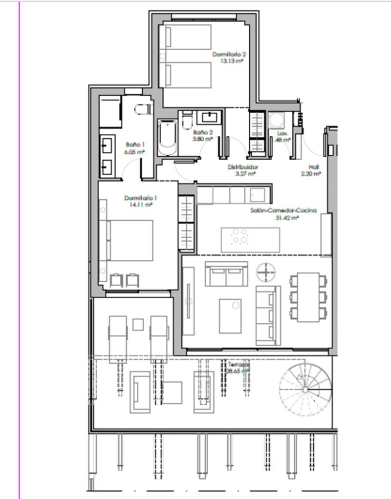 2 Cuarto Apartamento en venta