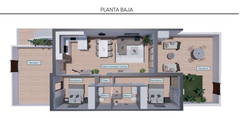 2 Cuarto Apartamento en venta