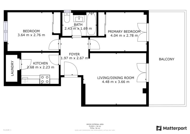 2 Cuarto Apartamento en venta