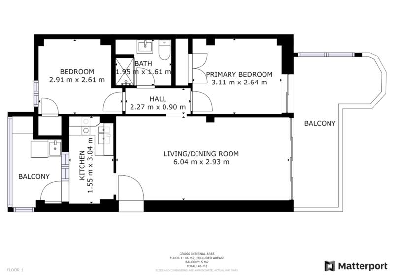 2 Cuarto Apartamento en venta