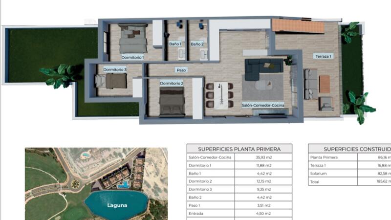 3 спальная комната квартира продается