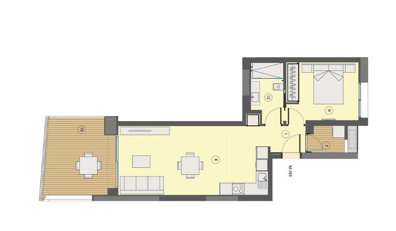 1 Schlafzimmer Appartement zu verkaufen