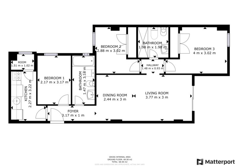 3 chambre Appartement à vendre