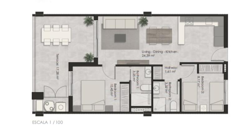2 Cuarto Apartamento en venta