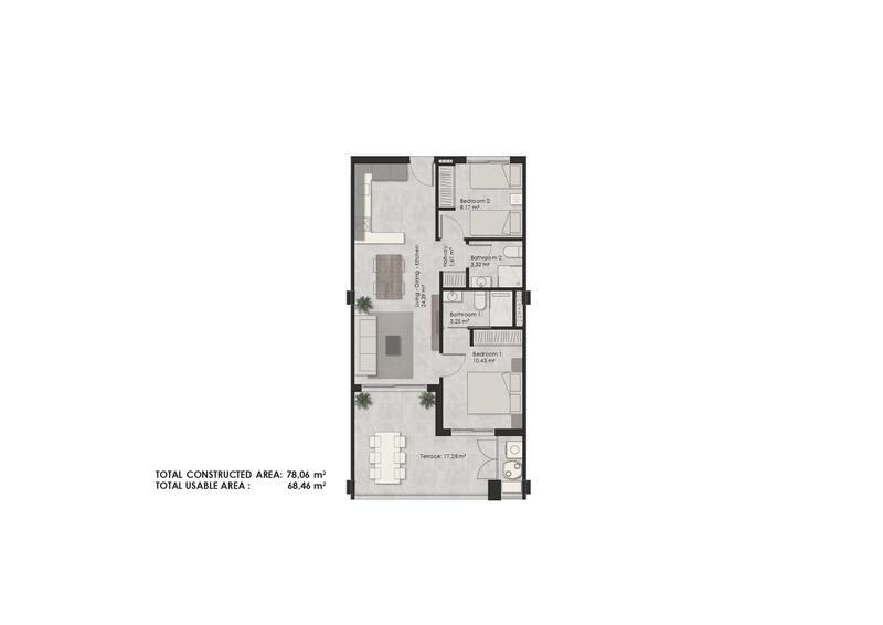 2 slaapkamer Appartement Te koop