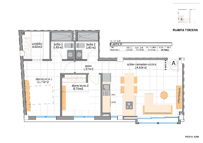 2 Schlafzimmer Appartement zu verkaufen