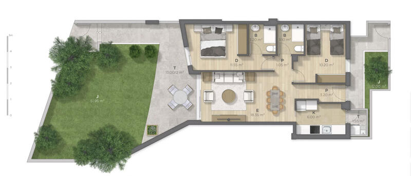2 bedroom Apartment for sale