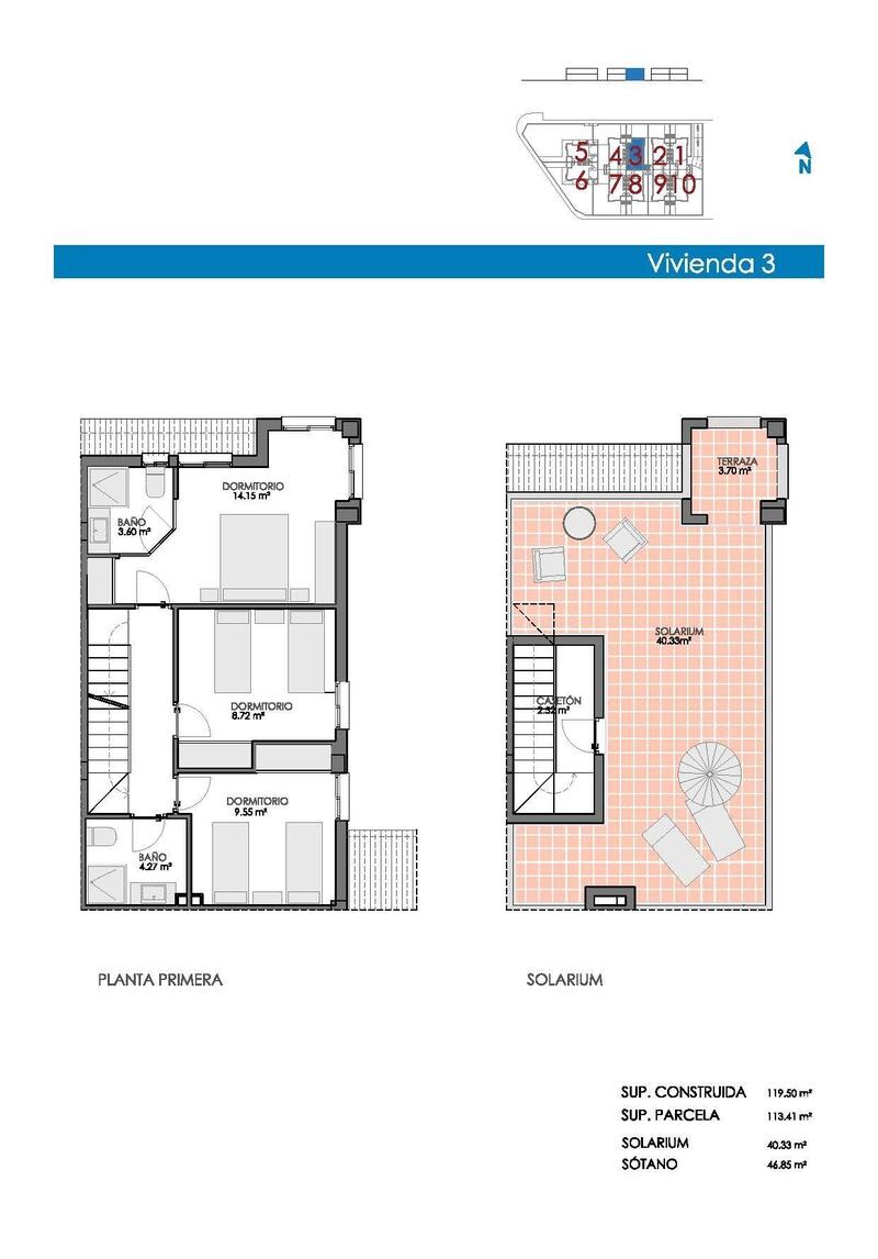 4 Schlafzimmer Duplex zu verkaufen