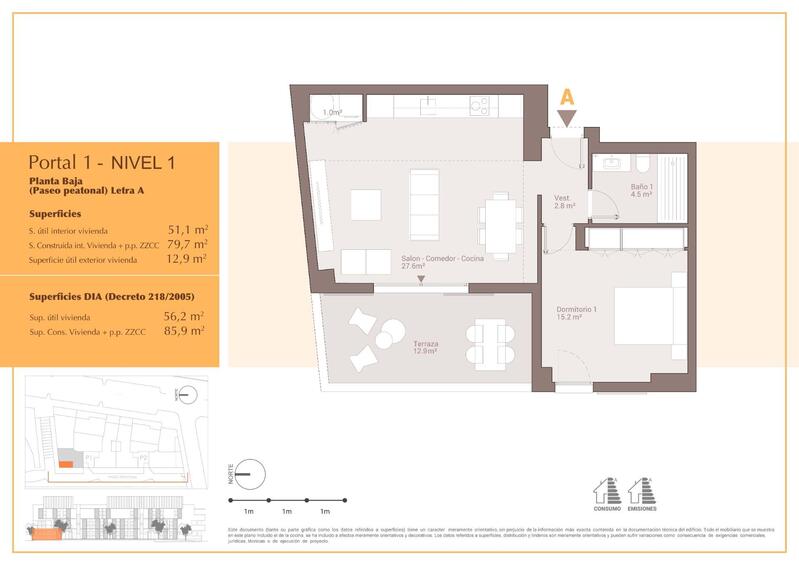 1 slaapkamer Appartement Te koop
