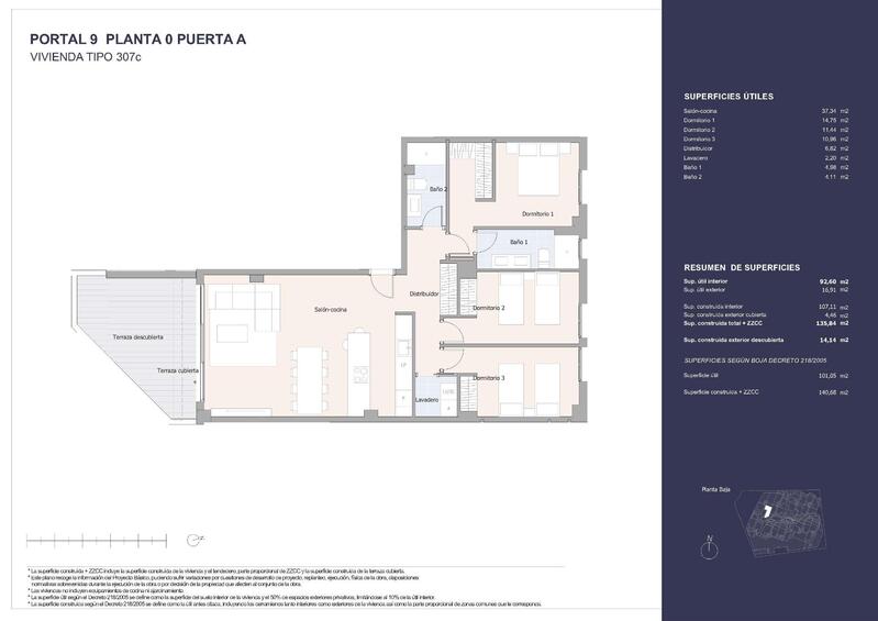 3 Schlafzimmer Appartement zu verkaufen