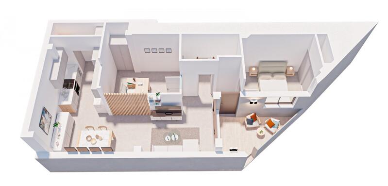 2 Schlafzimmer Appartement zu verkaufen