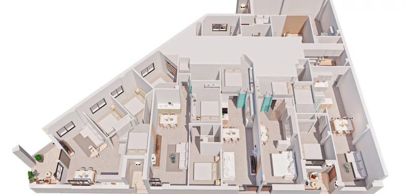2 Schlafzimmer Appartement zu verkaufen