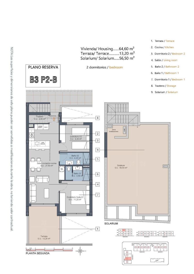 2 Schlafzimmer Appartement zu verkaufen