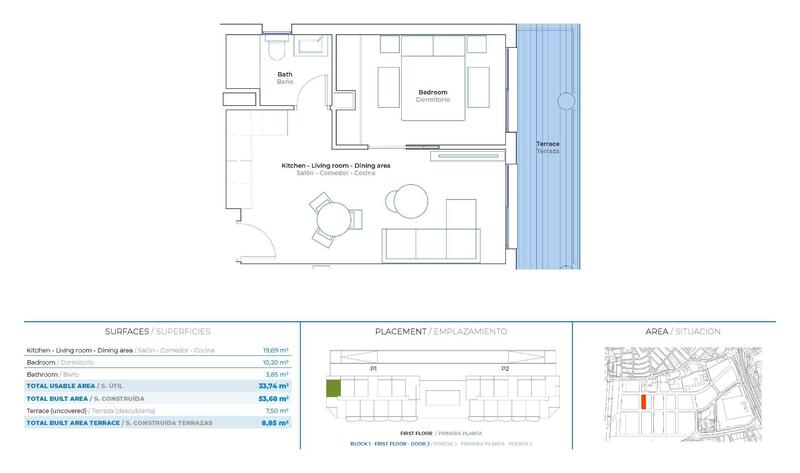 1 Schlafzimmer Appartement zu verkaufen