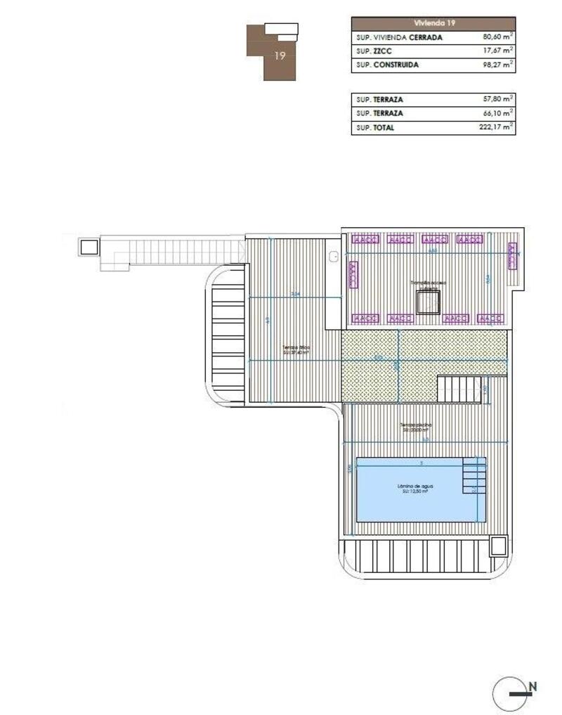 3 slaapkamer Appartement Te koop