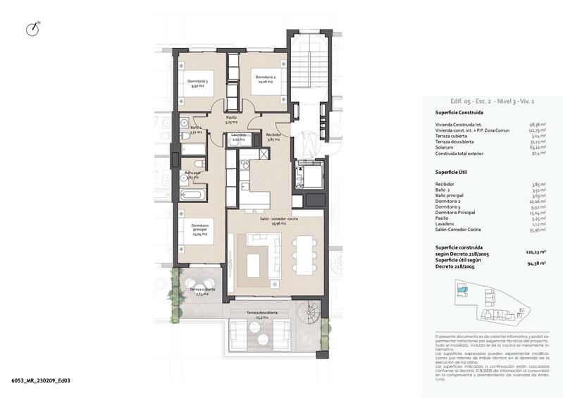 3 chambre Appartement à vendre