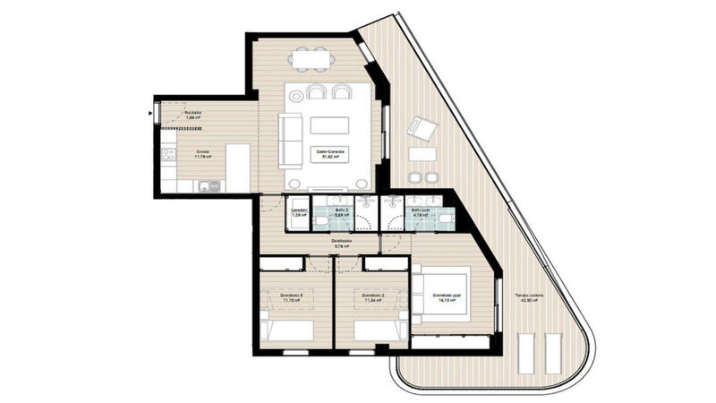 3 Schlafzimmer Appartement zu verkaufen