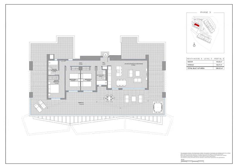 3 Schlafzimmer Appartement zu verkaufen