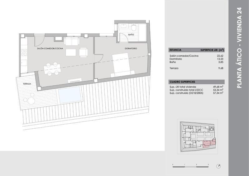 1 slaapkamer Appartement Te koop