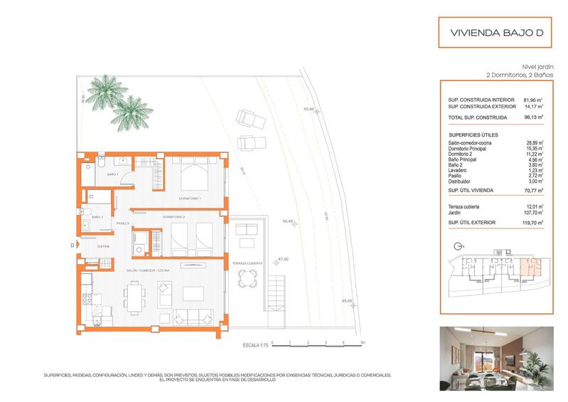 2 slaapkamer Appartement Te koop
