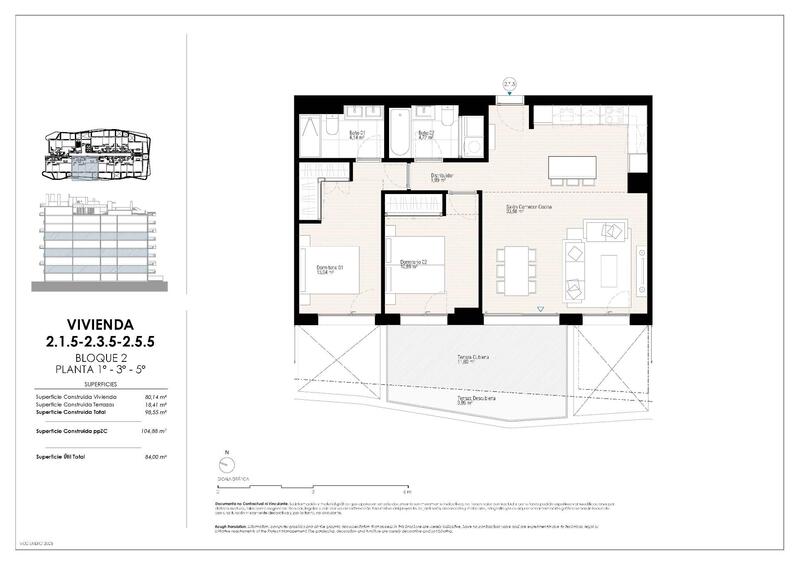2 slaapkamer Appartement Te koop