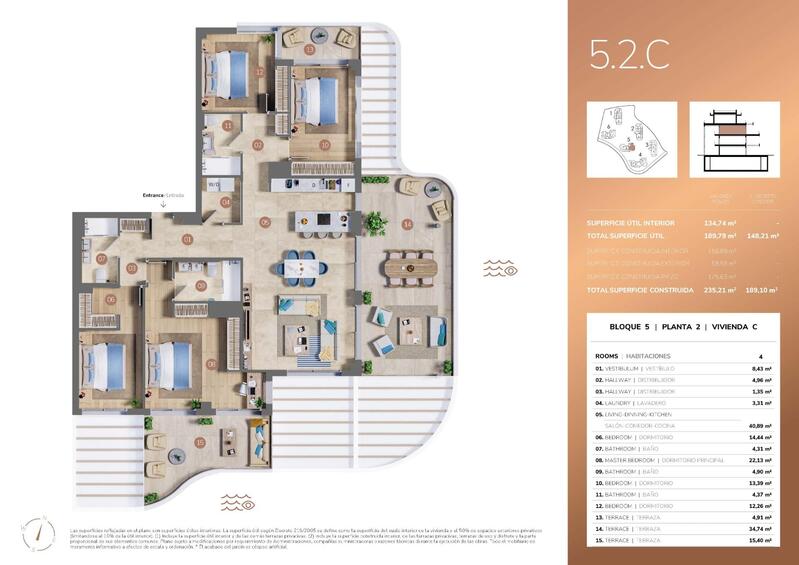 4 bedroom Apartment for sale