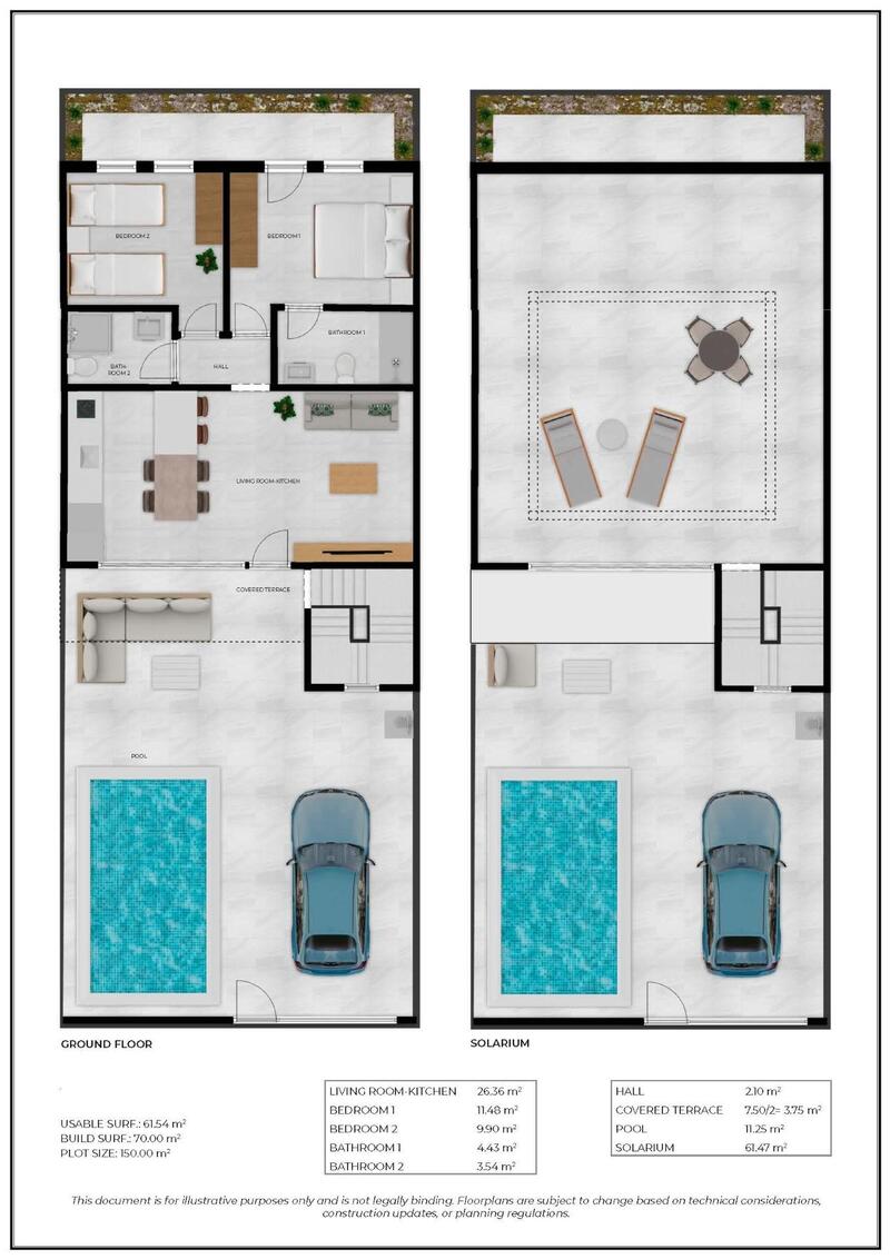 2 bedroom Townhouse for sale