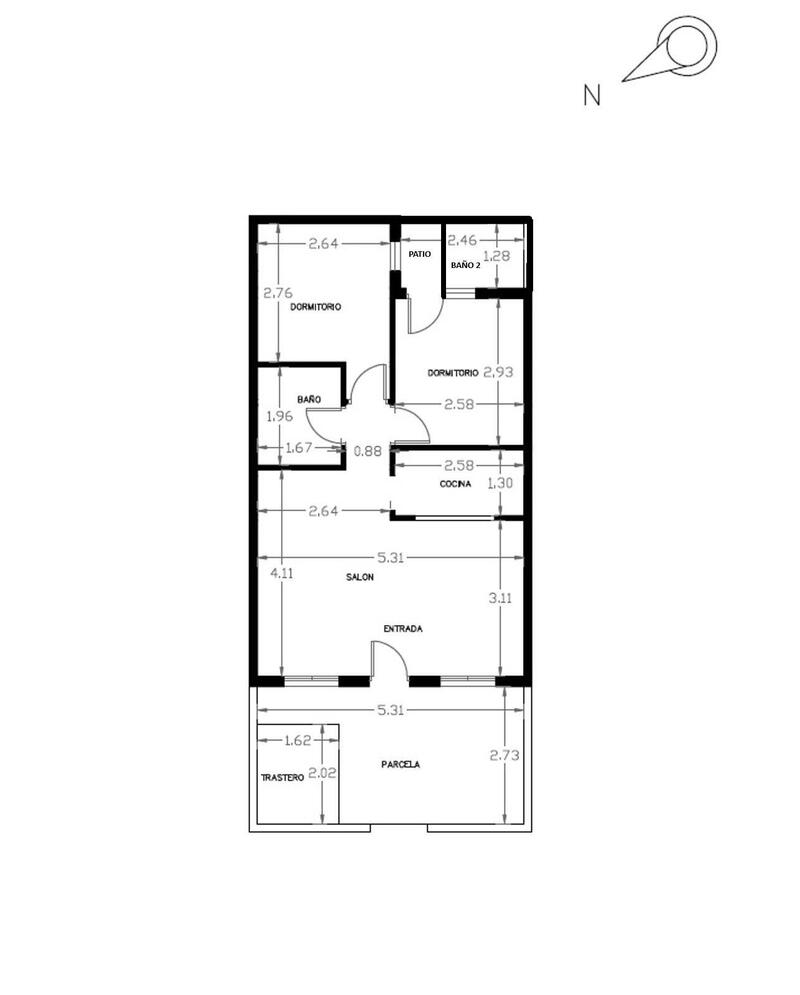 2 slaapkamer Gezinswoning Te koop