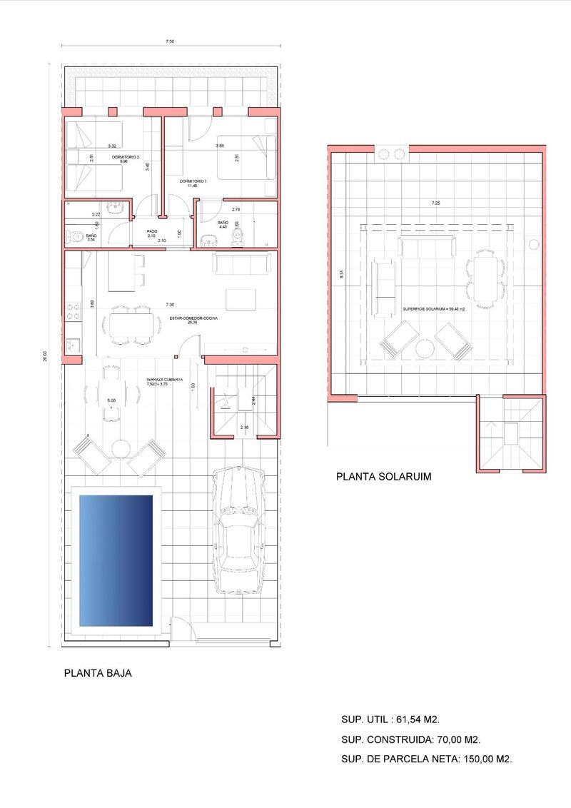 2 Cuarto Adosado en venta 2 Cuarto Adosado en venta