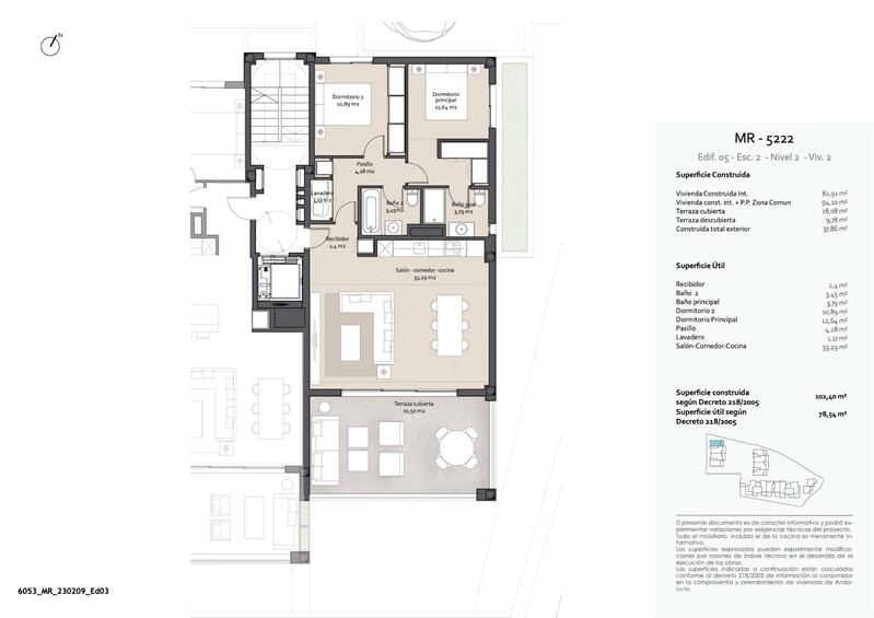 2 chambre Appartement à vendre